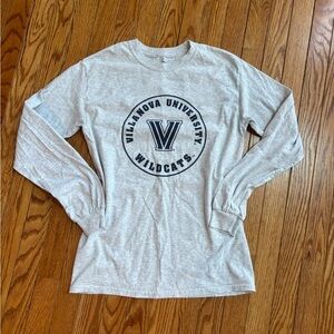 Villanova University Wildcats Gray Long Sleeve Tee